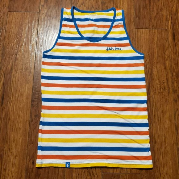 Dutch Bros. Other - Dutch Bros. Coffee Striped Tank Top Men's Small